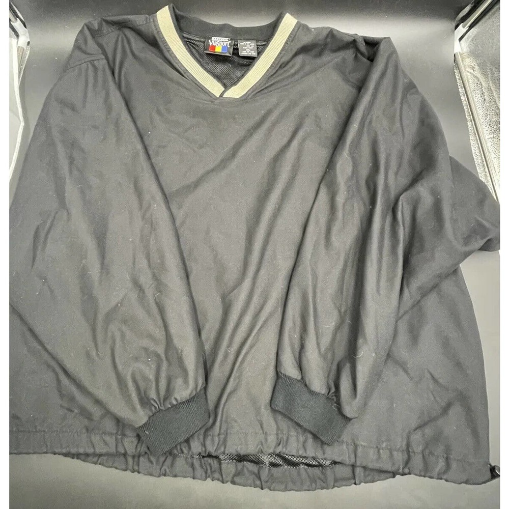 Hartwell, Black & Tan, Active, Banded Waist V Neck, Activewear Pullover 2XL Mens